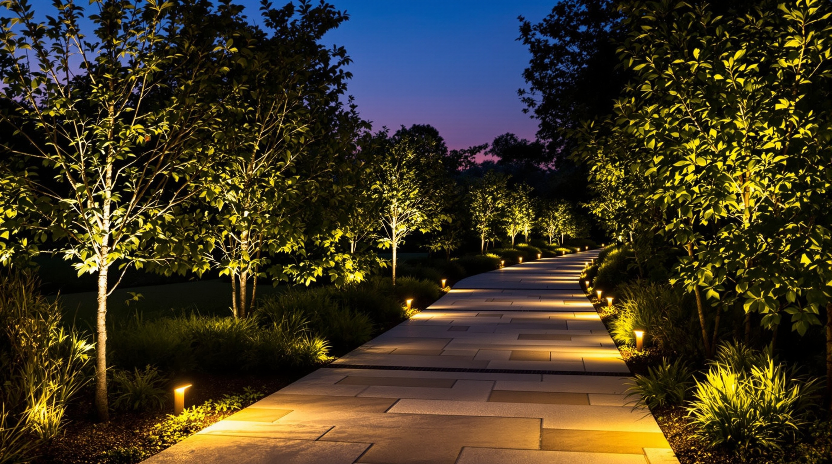 Éclairage extérieur jardin Vendée